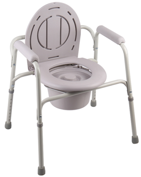 sedia comoda multifunzione 4 in 1 rialzo wc e sedile per doccia pieghevole  in alluminio 2 - RAM Apparecchi Medicali