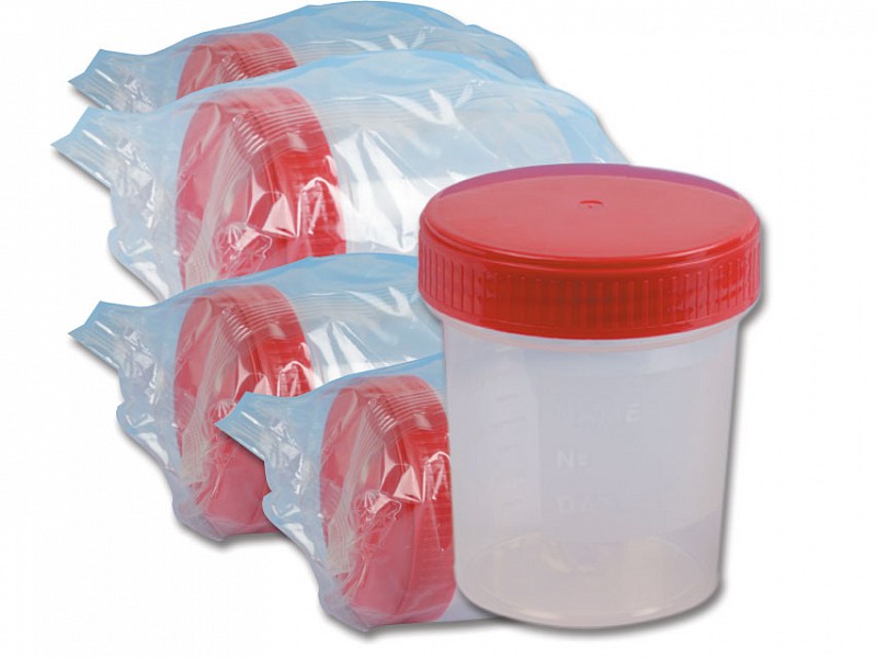 contenitore urine 120 ml sterile conf 250 pz 1 - RAM Apparecchi Medicali