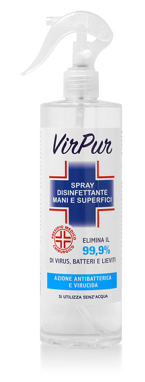 virpur spray igienizzante mani e superfici 500 ml azione istantanea senza  risciacquo - RAM Apparecchi Medicali