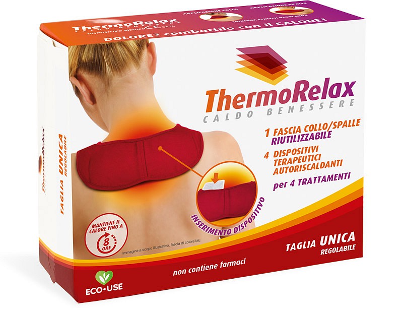fascia collo e spalle thermorelax in morbido pile - RAM Apparecchi Medicali