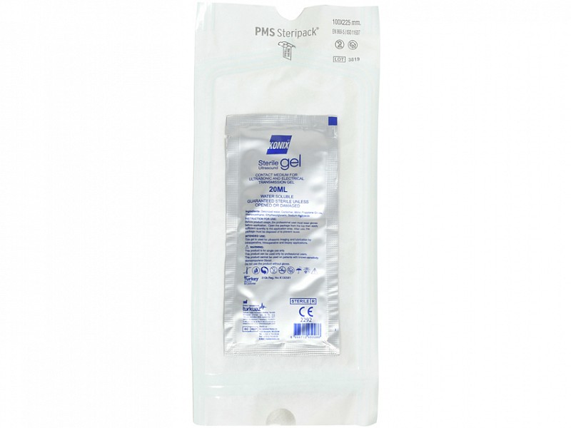 gel per ultrasuoni sterile in bustina da 20 ml 48 bustine - RAM Apparecchi  Medicali