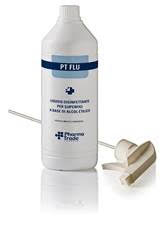 Liquido disinfettante detergente per superfici a base di alcol etilico 1 litro
