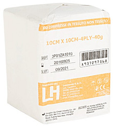 Compresse in TNT 5 x 5 cm, busta con 5 compresse piegate in 4 - 100 pz.