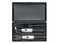 Set heine mini 3000 led direct oto + oftalmoscopio - nero - D-872.11.021 - 1 pz.