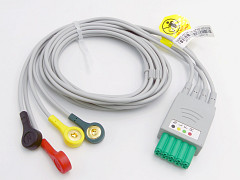 Cavo ecg 4 derivazioni per 54400 - ricambio - richiede cavo di collegamento 54407 - 1 pz.