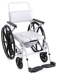 Sedia per WC e doccia ad autospinta - Imbottitura in PVC