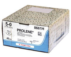 Sutura monofilamento ethicon prolene blue - 5/0 ago 19 mm fs-2 - conf. 36 pz.