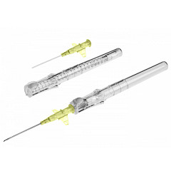 BD Insyte-W Autoguard Aghi cannula con alette 24G giallo 0,7 x 19 mm - 50 pz.
