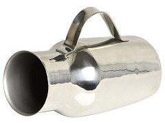 Urinale maschile diagonale acciaio inox diametro 85x220 mm - 1,5 l - 1 pz.