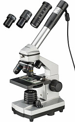 Microscopio Bresser Junior 40–1024x, con custodia rigida