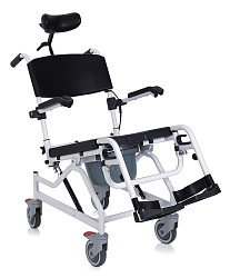 Sedia Comoda Per Wc E Doccia Su Ruote – Imbottitura In Pu - Basculante