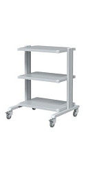 Carrello per supporto apparecchiature mediche Basic con 3 ripiani 43x60 cm