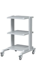 Carrello per supporto apparecchiature mediche Basic con 3 ripiani 43x45 cm