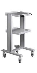Carrello per supporto apparecchiature mediche Basic con 2 ripiani 35x33 cm
