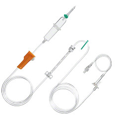 Deflussore Infusomat Space per pompe volumetriche B.Braun - con punto d'iniezione - 100 pz.