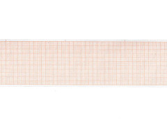 Carta termica ecg 60x30 mmxm - rotolo griglia arancio - conf. 20 rotoli