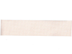 Carta termica ecg 58x25 mmxm - rotolo griglia arancio - conf. 20 rotoli