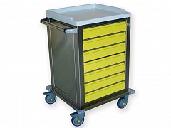 Carrello modulare inox - 7 cassetti
