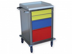 Carrello modulare inox - 2+1+1 cassetti