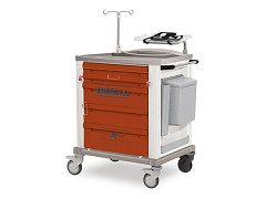 Carrello emergenza verniciato - standard