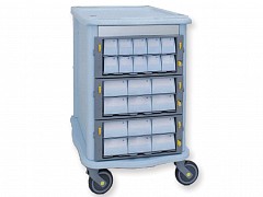 Carrello double face farmacia - 3+22 cassetti