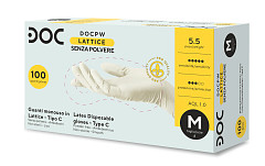 Guanti in Lattice Senza Polvere DOC POWDER FREE - 100 pz.