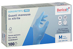Guanti in nitrile SENSINITRYL PRO senza polvere - 100 pz.