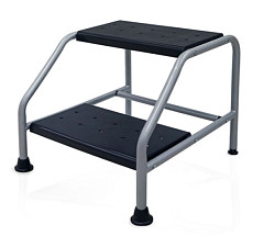 Predellino in acciaio verniciato – 2 gradini - L:45 x P:50 x H:41 cm (H:24 cm tra gradini)